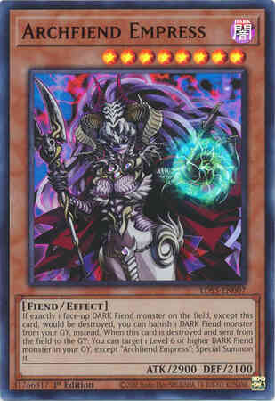 Archfiend Empress - Red - LDS3-EN007 - Ultra Rare - 1st Edition