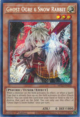Ghost Ogre & Snow Rabbit - MP22-EN255 - Prismatic Secret Rare - 1st Edition