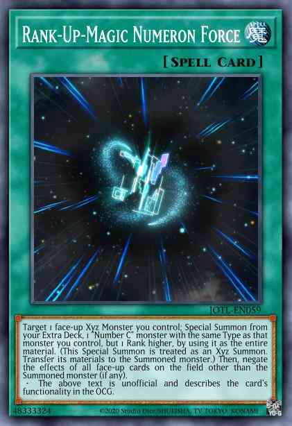 Rank-Up-Magic Numeron Force - PGL2-EN059 - Gold Rare - 1st Edition