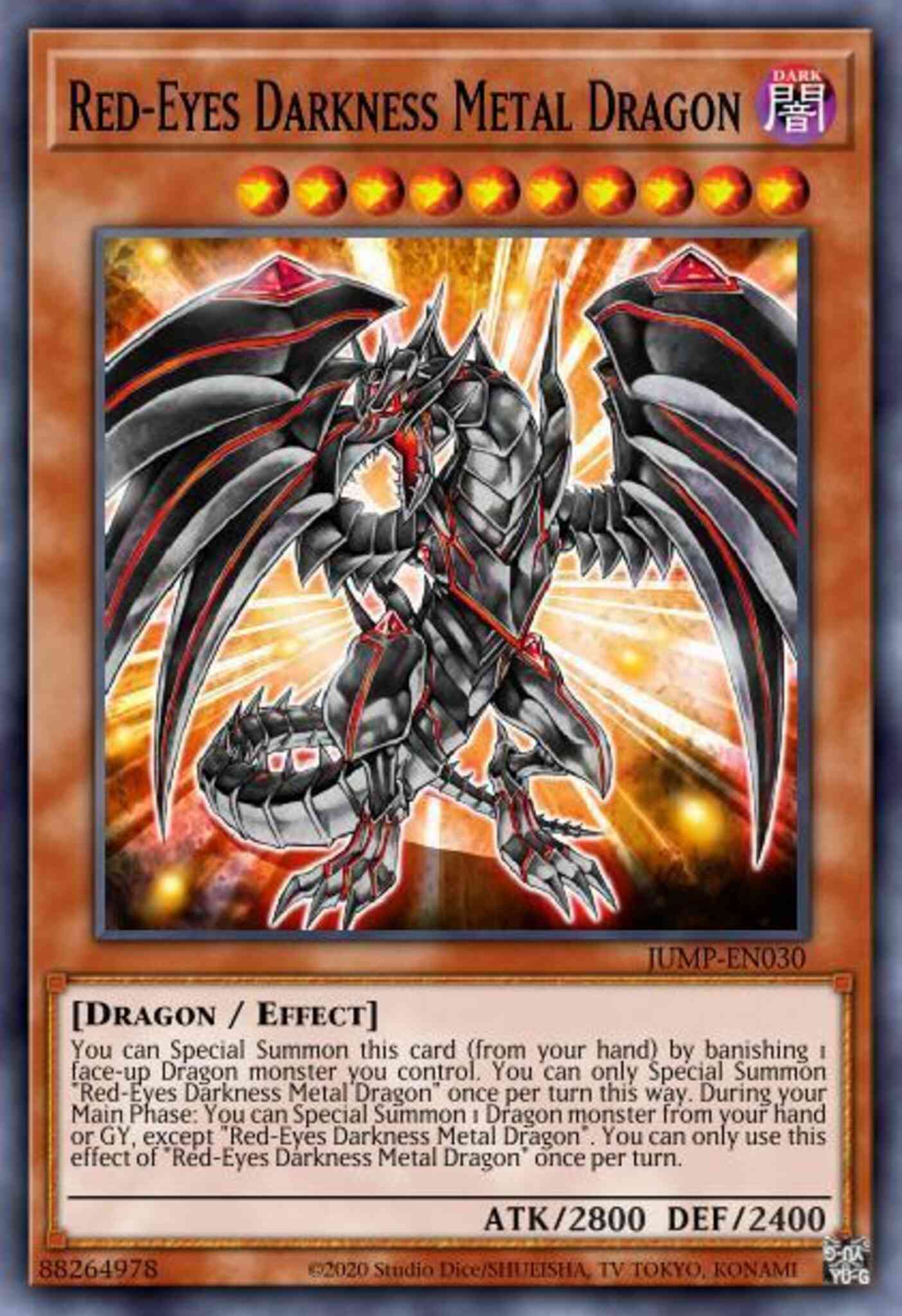 Red-Eyes Darkness Metal Dragon - JUMP-EN030 - Ultra Rare - Limited