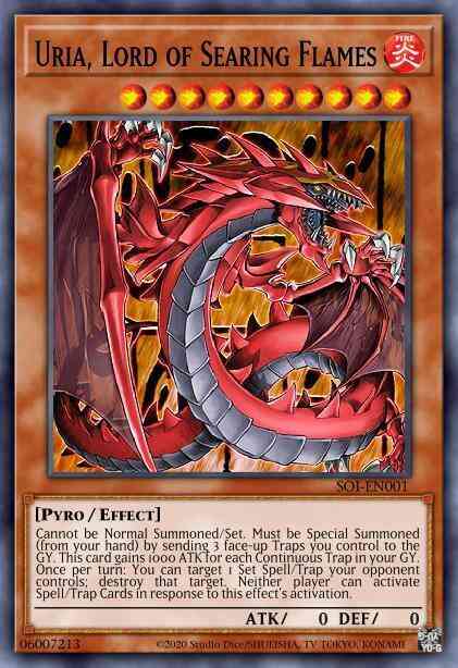 Uria, Lord of Searing Flames - DUSA-EN096 - Ultra Rare - 1st Edition