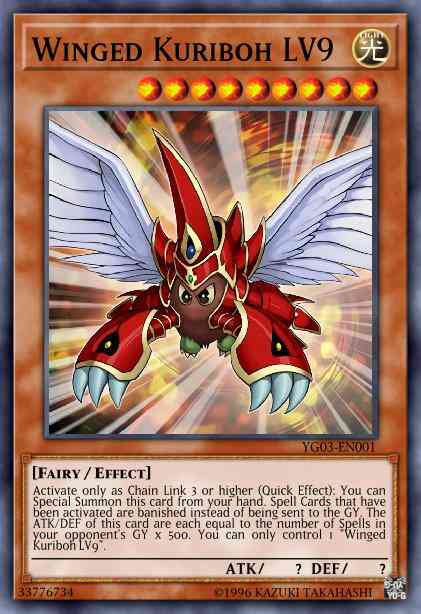Winged Kuriboh LV9 - YG03-EN001 - Ultra Rare - Limited