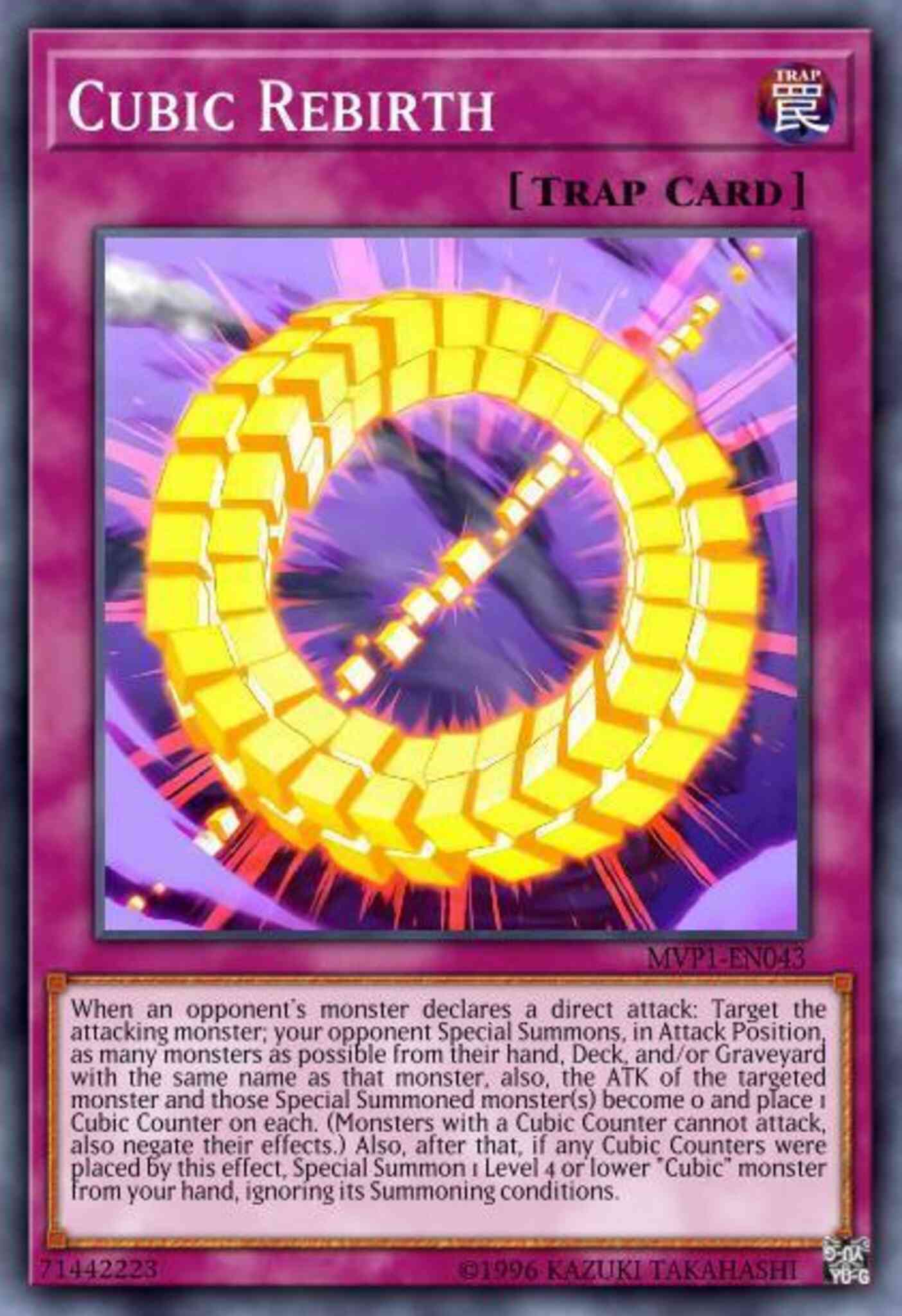 Cubic Rebirth - MVP1-EN043 - Ultra Rare - Unlimited