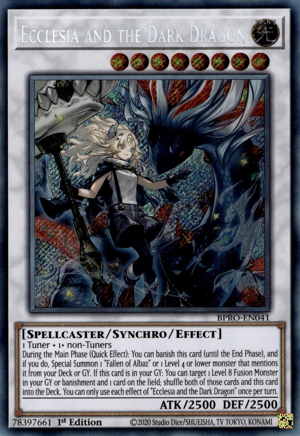 Ecclesia and the Dark Dragon - BPRO-EN041 - Secret Rare - 1st Edition
