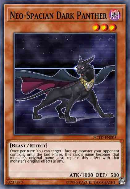 Neo-Spacian Dark Panther - DP03-EN007 - Rare - 1st Edition