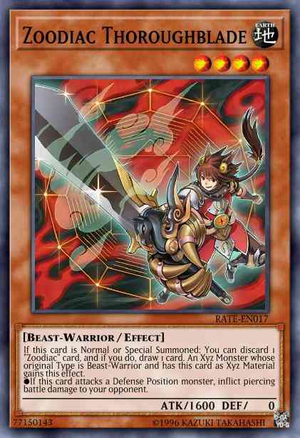 Zoodiac Thoroughblade - RATE-EN017 - Ultra Rare - Unlimited