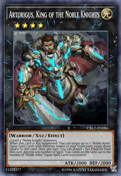Artorigus, King of the Noble Knights - CBLZ-EN086 - Ultra Rare - Unlimited