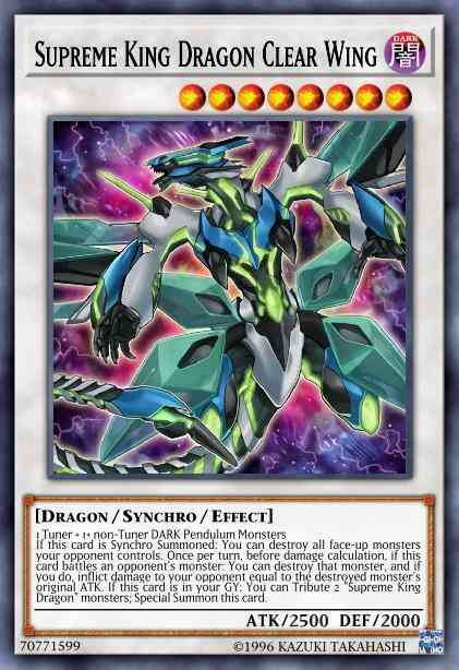 Supreme King Dragon Clear Wing - COTD-EN039 - Rare - 1st Edition