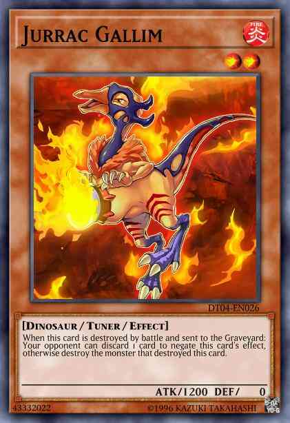 Jurrac Gallim - DT04-EN026 - Duel Terminal Normal Parallel Rare - Duel Terminal