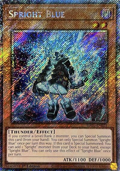 Spright Blue - RA05-EN021 - Platinum Secret Rare - 1st Edition