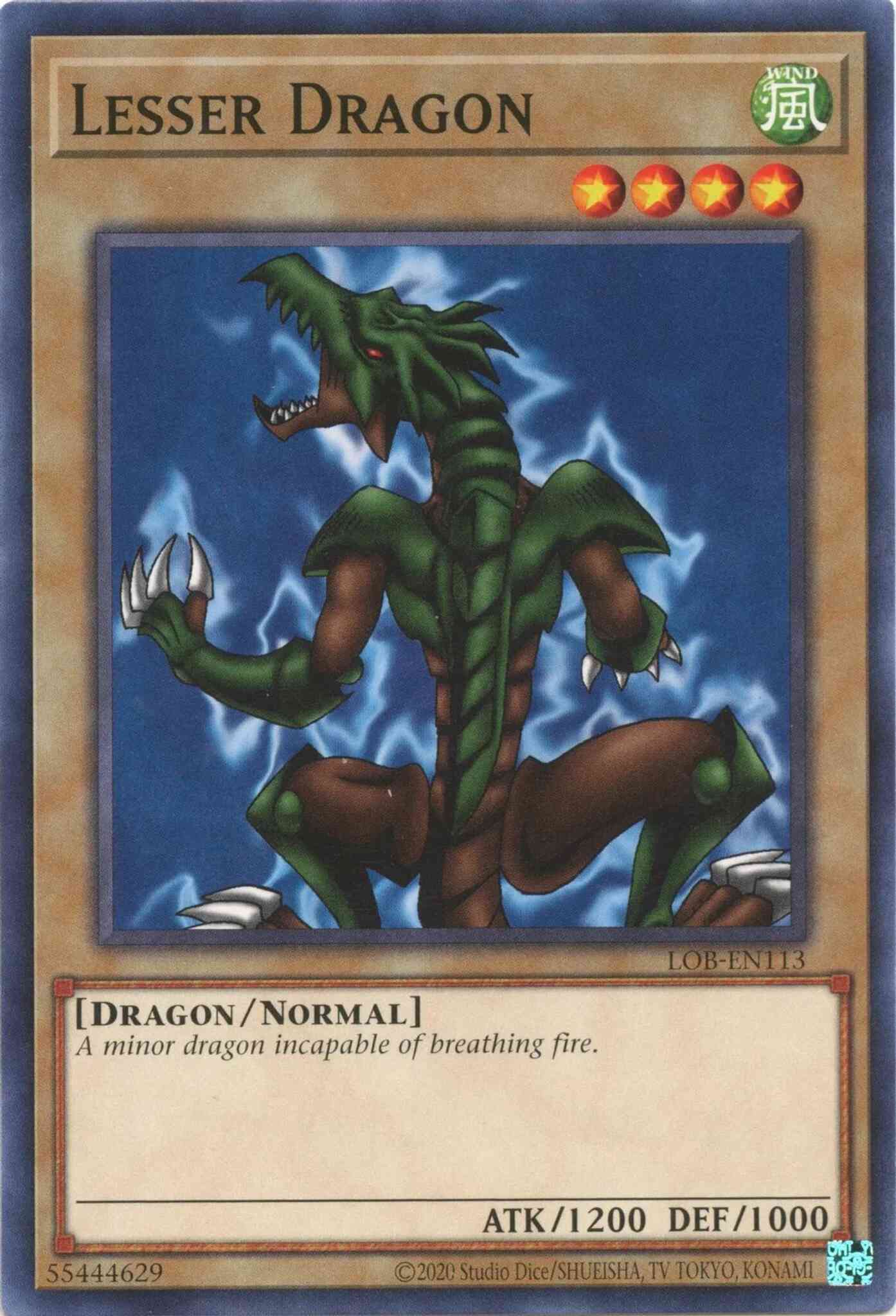 Lesser Dragon - 25th Anniversary - LOB-EN113 - Common - Unlimited
