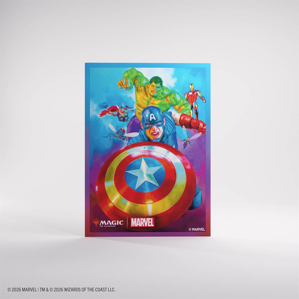 Gamegenic MTG Premium Art Sleeves - Standard Size - 105ct - Marvel Super Heroes - Captain America