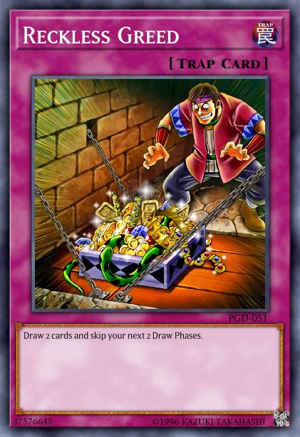 Reckless Greed - BP01-EN095 - Starfoil Rare - Unlimited