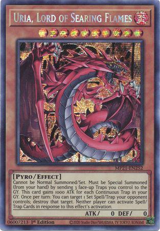 Uria, Lord of Searing Flames - MP21-EN252 - Prismatic Secret Rare - 1st Edition