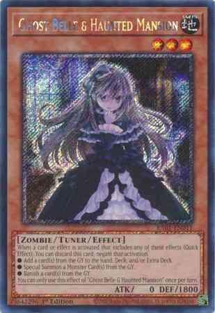 Ghost Belle & Haunted Mansion - RA01-EN011 - Platinum Secret Rare - 1st Edition