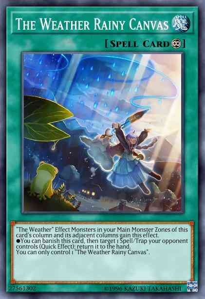 The Weather Rainy Canvas - SPWA-EN037 - Super Rare - 1st Edition