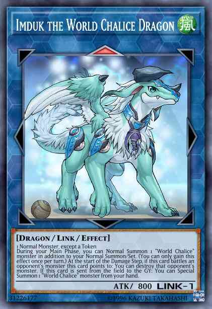 Imduk the World Chalice Dragon - BLRR-EN086 - Ultra Rare - 1st Edition