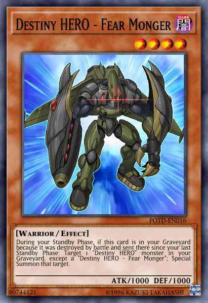 Destiny HERO - Fear Monger - CP06-EN002 - Super Rare - Unlimited