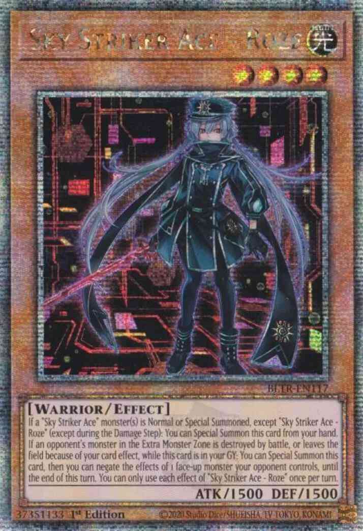 Sky Striker Ace - Roze - Alternate Art - BLTR-EN117 - Quarter Century Secret Rare - 1st Edition