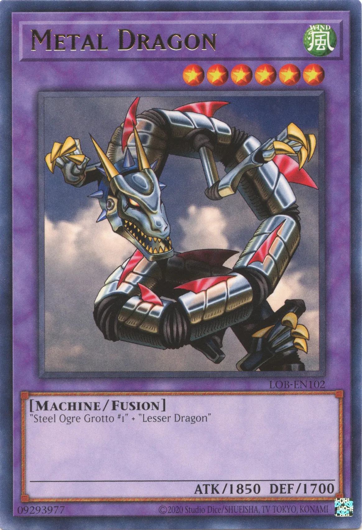Metal Dragon - 25th Anniversary - LOB-EN102 - Rare - Unlimited