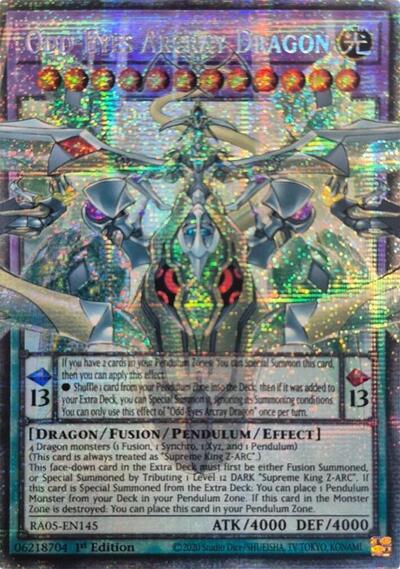 Odd-Eyes Arcray Dragon - Extended Art - RA05-EN145 - Starlight Rare - 1st Edition