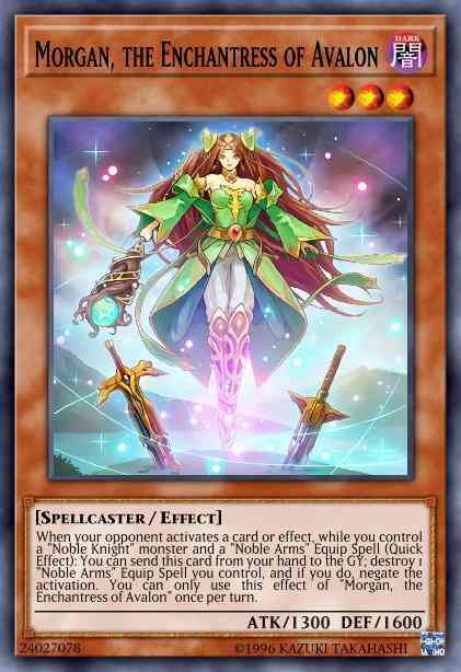 Morgan, the Enchantress of Avalon - MP19-EN223 - Prismatic Secret Rare - 1st Edition