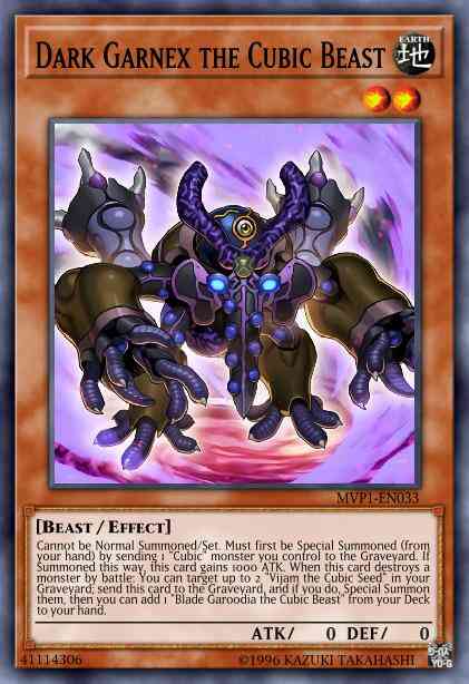 Dark Garnex the Cubic Beast - MVP1-ENG33 - Gold Rare - 1st Edition