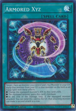 Armored Xyz - MZMI-EN025 - Super Rare - 1st Edition