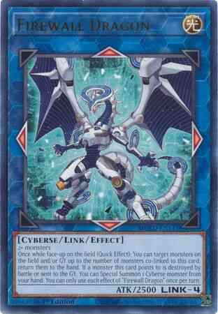 Firewall Dragon - Teal - MGED-EN141 - Rare - 1st Edition