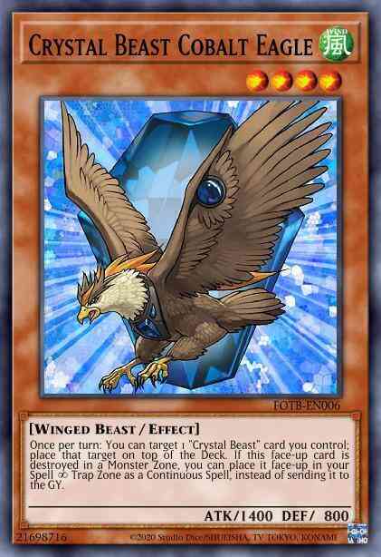 Crystal Beast Cobalt Eagle - RYMP-EN045 - Super Rare - 1st Edition