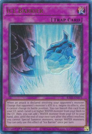 Ice Barrier - RA01-EN071 - Prismatic Ultimate Rare - 1st Edition