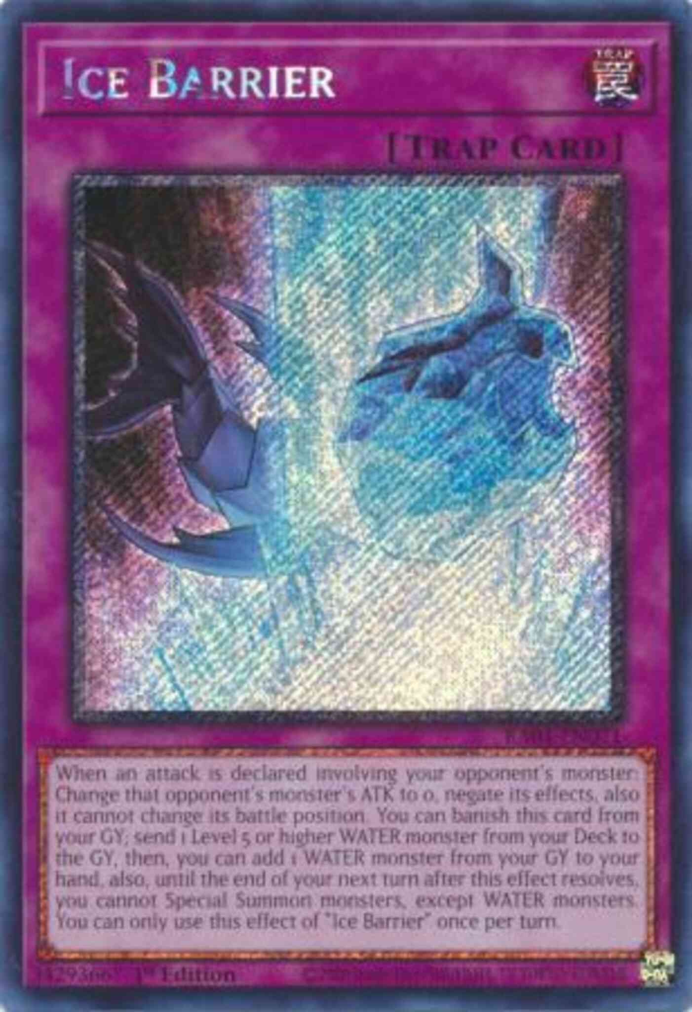 Ice Barrier - RA01-EN071 - Platinum Secret Rare - 1st Edition