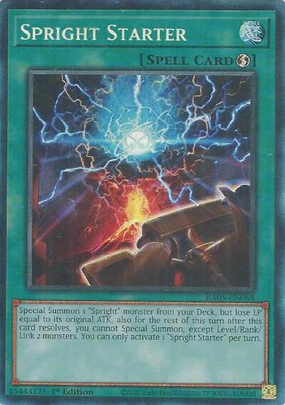 Spright Starter - RA05-EN068 - Collector's Rare - 1st Edition