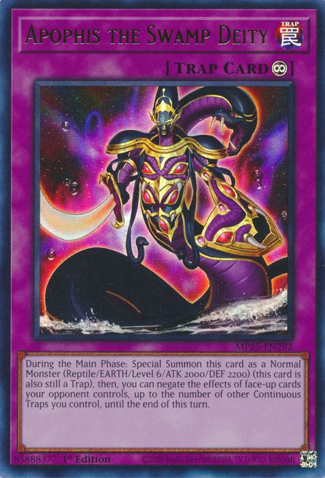 Apophis the Swamp Deity - MP25-EN292 - Ultra Rare - 1st Edition