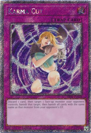 Karma Cut - RA04-EN128 - Platinum Secret Rare - 1st Edition