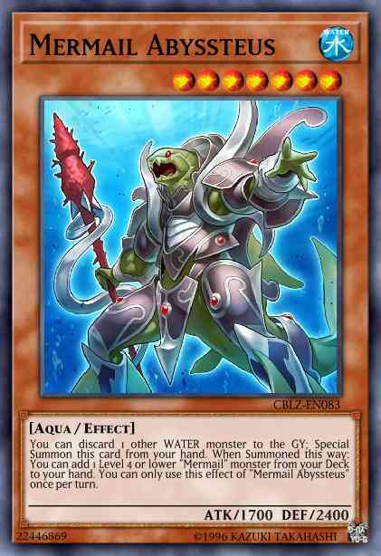 Mermail Abyssteus - CBLZ-EN083 - Ultimate Rare - 1st Edition
