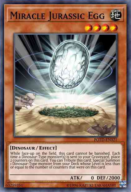 Miracle Jurassic Egg - POTD-EN021 - Common - 1st Edition