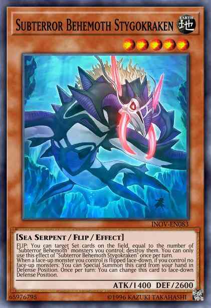 Subterror Behemoth Stygokraken - INOV-EN083 - Super Rare - 1st Edition