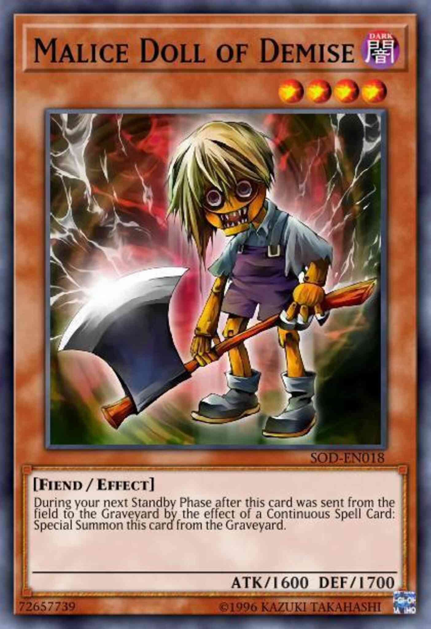 Malice Doll of Demise - DR3-EN018 - Common - Unlimited
