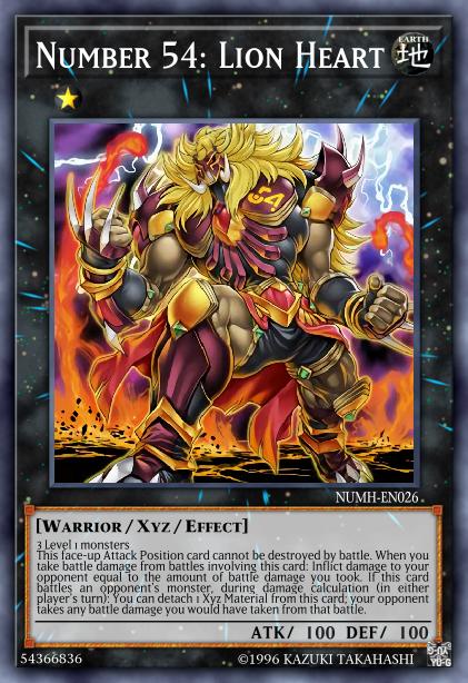 Number 54: Lion Heart - NUMH-EN026 - Secret Rare - Unlimited
