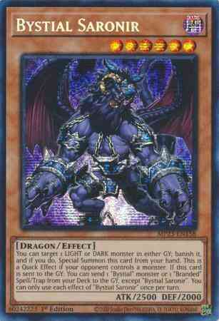 Bystial Saronir - MP23-EN158 - Prismatic Secret Rare - 1st Edition
