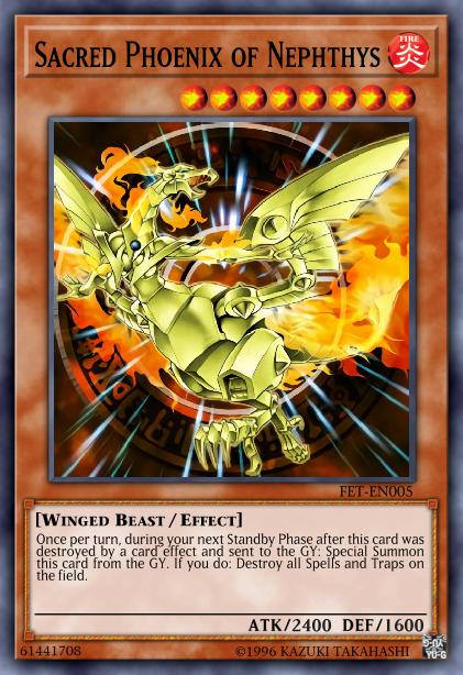 Sacred Phoenix of Nephthys - FET-EN005 - Ultra Rare - 1st Edition