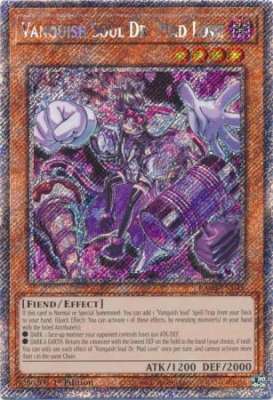 Vanquish Soul Dr. Mad Love - RA04-EN045 - Platinum Secret Rare - 1st Edition