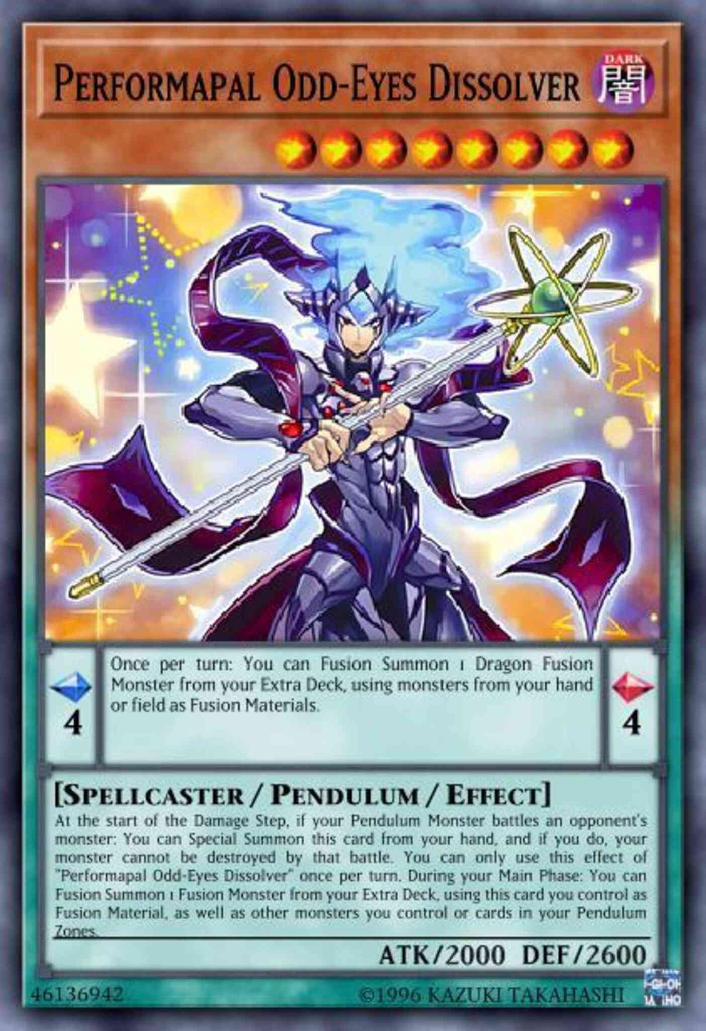 Performapal Odd-Eyes Dissolver - BLLR-EN003 - Ultra Rare - 1st Edition