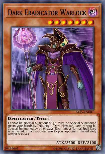Dark Eradicator Warlock - SD6-EN001 - Ultra Rare - Unlimited