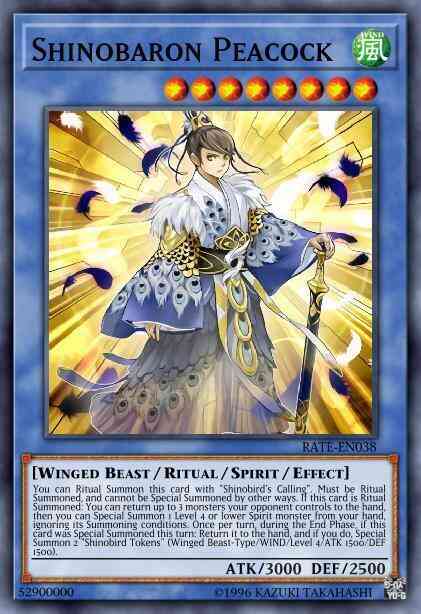 Shinobaron Peacock - MP17-EN201 - Rare - 1st Edition