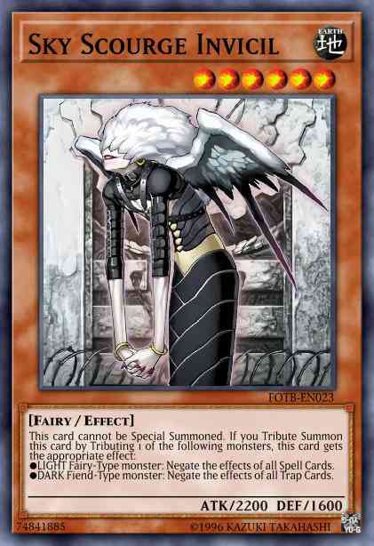 Sky Scourge Invicil - FOTB-EN023 - Super Rare - 1st Edition