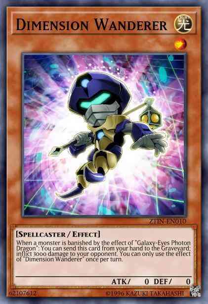 Dimension Wanderer - ZTIN-EN010 - Super Rare - 1st Edition