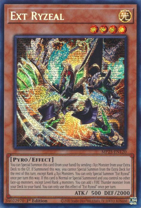 Ext Ryzeal - MP25-EN120 - Prismatic Secret Rare - 1st Edition