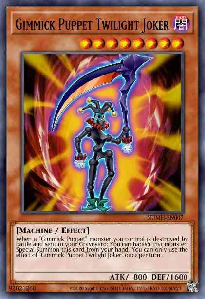 Gimmick Puppet Twilight Joker - NUMH-EN007 - Super Rare - 1st Edition